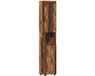 vidaXL Badkamerkast set TULUM Bewerkt hout Oudhout 37 x 31,5 x 203 cm