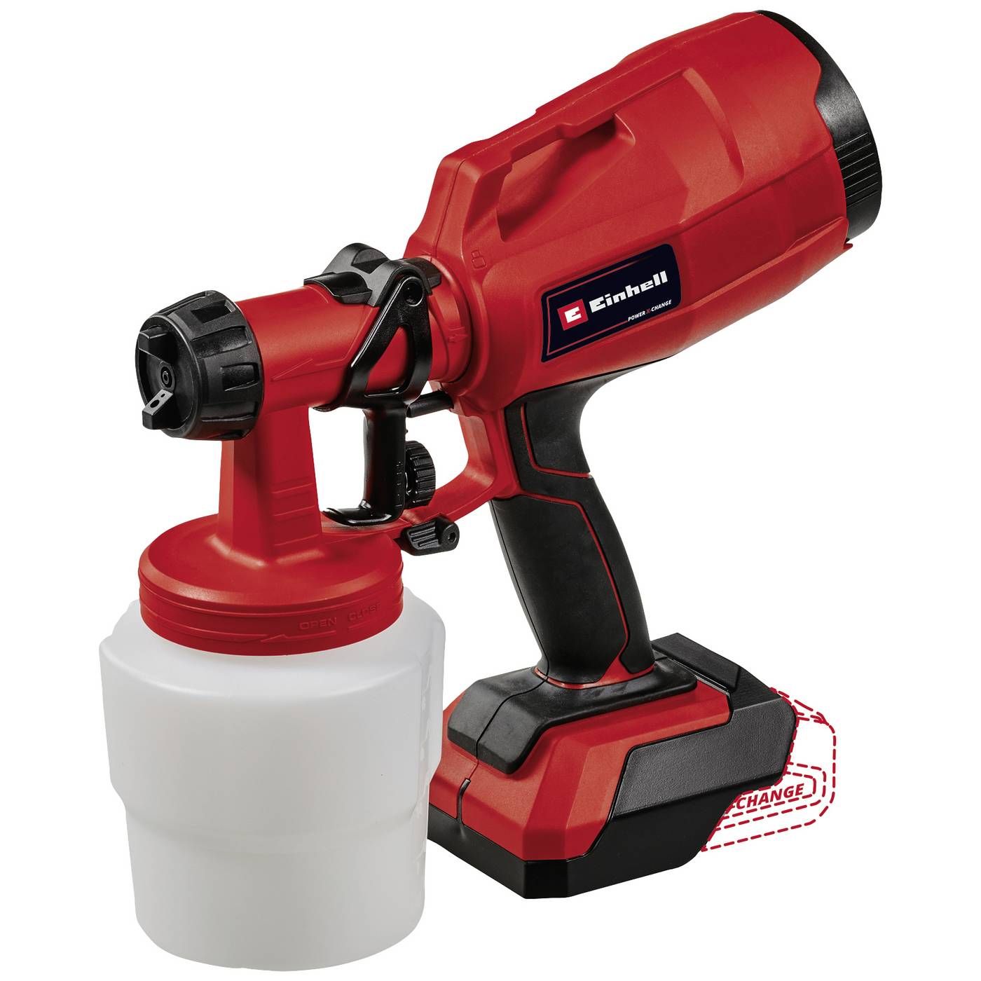 Einhell TC-SY 18/60 Li Solo Accu Verfspuit - Power X-Change - Incl. Accessoireset - Excl. accu en lader