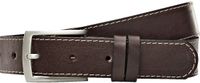 Babista heren Leren Riem - 120 cm - Donkerbruin
