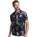 Superdry Vintage Hawaiian S/S Shirt T-shirt Hommes - Bleu foncé - Taille XL