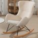 Vipack Schommelstoel Rocky - Beige Bouclé - 96x75x101cm