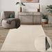 Mia's Carpets Cleo Luxe en zacht woonkamertapijt, onderhoudsvriendelijk, antislip onderkant, beige, 80 x 150 cm