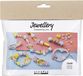 Creativ Company CC Mini Craft Kit Jewellery, Necklace, bracelets, earrings, light blue, light red, yellow, 1 pack