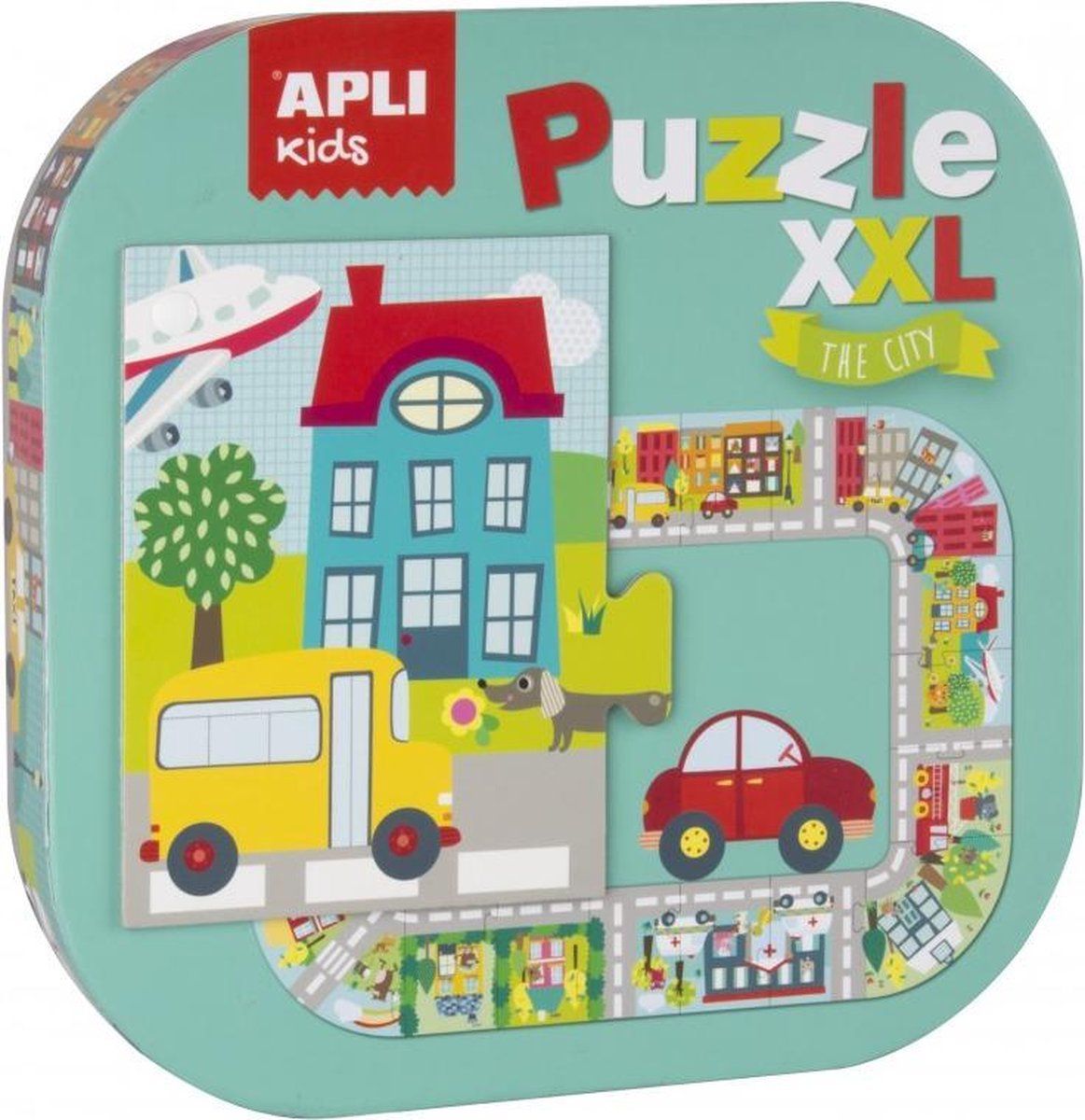 Apli Kids XXL Kinderpuzzel Stad - 8410782165781