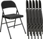 HOMCOM Fauteuil pliant Polyester 45x46x78cm Noir