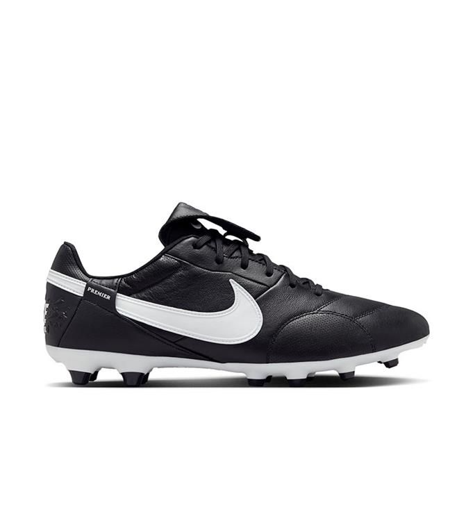 Nike Premier III FG Voetbalschoenen Senior Zwart/Wit Leer Veters Maat 47