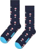 Happy Socks Glass Of Wine Sock - unisex sokken - navy - Unisex - Maat: 36 - 40