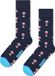 Happy Socks Glass Of Wine Sock - unisex sokken - navy - Unisex - Maat: 36 - 40