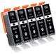 Canon 5-pack cartouches d'encre 550XL pour Canon Pixma MG7150, MG7550 et autres modèles.