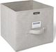 Opberger Stoffen doos Linette Ordinett 28.5x28.5x28.5cm grijsbruin