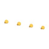 Essem Design Crochet petit Classic, lot de 4 Jaune soleil