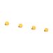 Essem Design Crochet petit Classic, lot de 4 Jaune soleil