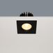 Artdelight Venice 2508 - spot encastrable - 80 x 80 mm, Ø 68 mm encastrable - 8W LED dimmable inclus - IP44 - noir