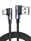 Ugreen - 90° - haakse kabel USB C - USB 2.0 480Mb/s 3A 3m zwart