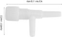 Allecto Plus Pompe à air pour aquarium avec robinets de régulation d'air à 3 voies - Lot de 10