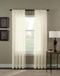 Curtainworks Trinity Crinkle Voile Sheer Gordijnpaneel, 129,5 x 213,4 cm, Oester