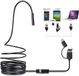 Shenzhen Haorui Industrial Technology Co., Ltd. Endoscope étanche objectif 7mm caméra d'inspection borescope avec 6LEDs support MicroUSB/Type-C/USB interface - 3-en-1