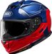 Shoei GT-Air 3 Mike Casque - Taille XXL (63/64) - Bleu foncé/rouge