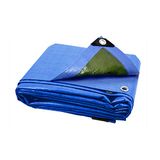 ANSIO Dekzeil 3 m x 3 m, waterdicht zeildoek, 90 g/m², blauw/groen