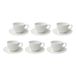 LA PORCELLANA BIANCA - Real 6-delige koffieset met schotel 100 cc, New Bone China