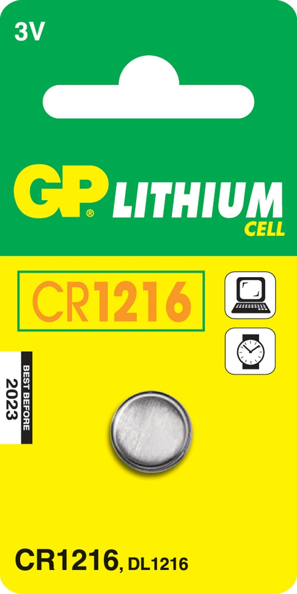 GP Batteries Lithium Cell CR1216