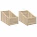 vidaXL Boîte de disques vinyles 2 pcs Ch êne Sonoma 18 x 32 x 18 cm Bois traité