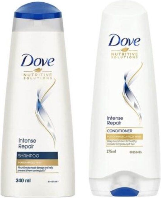 Dove Intense Repair Shampoo & Conditioner - 250ml - 2 stuks