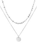 good.designs Meerrijige ketting met muntbedeltje