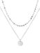 good.designs Meerrijige ketting met muntbedeltje