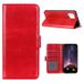 Samsung Étui Portefeuille Samsung Galaxy A12 avec Fermeture Magnétique - Rouge