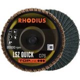 Rhodius 303936 LSZ QUICK Lamellenschijf Korrelgrootte 80 RVS, Staal, Non-ferrometaal 10 pièce(s)