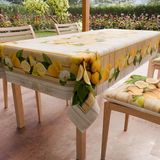 PETTI Artigiani Italiani - Tafelkleed Vlekbestendig Rechthoekig 140x300 cm 14 Personen, Afwasbaar Keukentafelkleed van Microvezel, Design Citroenen Lemon, 100% Made in Italy
