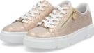 Rieker N5917-90 Gold Chaussures plates pour femme