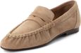Tamaris - Dames - Loafers - Suède - Natuur - Maat 36