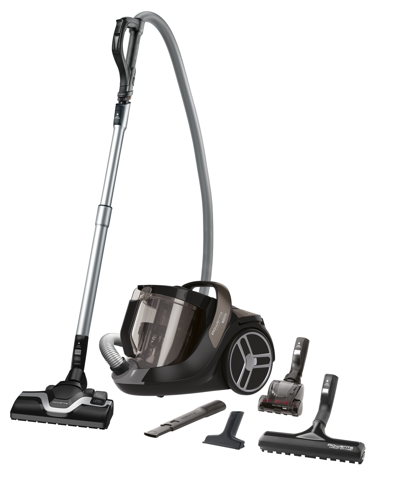 Rowenta X-Trem Power Cyclonic RO7260EA - Met 4 extra zuigmonden - Grijs