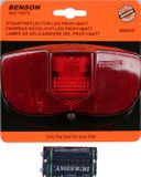 Interbosch B.V. Feu arrière de vélo / réflecteur arrière - LED - universel - feu arrière à piles avec réflecteur - éclairage de vélo / feux arrière