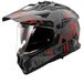 LS2 MX702 Pioneer II Crazy Zwart Rood Adventure Helm