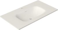 Saniclass Flow Meubelwastafel - 81x46x1.5cm - wit mat - Solid Surface
