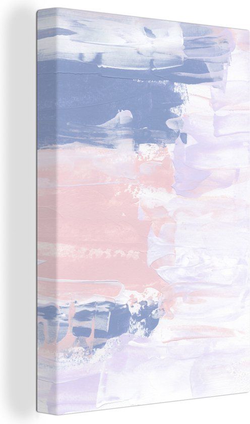 OneMillionCanvasses Canvas schilderij 90x140 cm - Pastel - Modern - Rechthoek