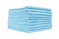 The Rag Company Edgeless 300 Microfiber Terry Handdoek, Lichtblauw, 10 Stuks