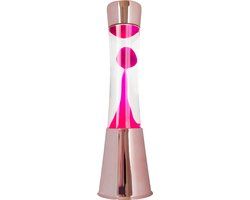 Fisura Lavalamp Magma - Roségoud / Roze - 40 cm