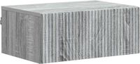 vidaXL Muurbevestigde Nachttafel Grijs sonoma 49 x 34,5 x 20 cm