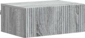 vidaXL Table de chevet murale gris Sonoma 49 x 34,5 x 20 cm