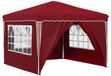 vidaXL Pop-up Feesttent 288 x 288 x 245 cm Bordeauxrood Oxford Stof