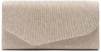 Manfield Zilveren glitter clutch