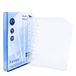 Raylu Paper - 100% recyclebare polypropeen meervoudige hoezen met grote opening, versterkte rug, 100 stuks (transparant - glas, folio - 90 micron)