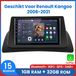 Awesafe Autoradio 9 pouces - Convient pour Renault Kangoo 2008 à 2021 - Apple CarPlay Android Auto sans fil - Ram 1Go + Rom 32Go - Autoradio avec navigation GPS - Écran radio