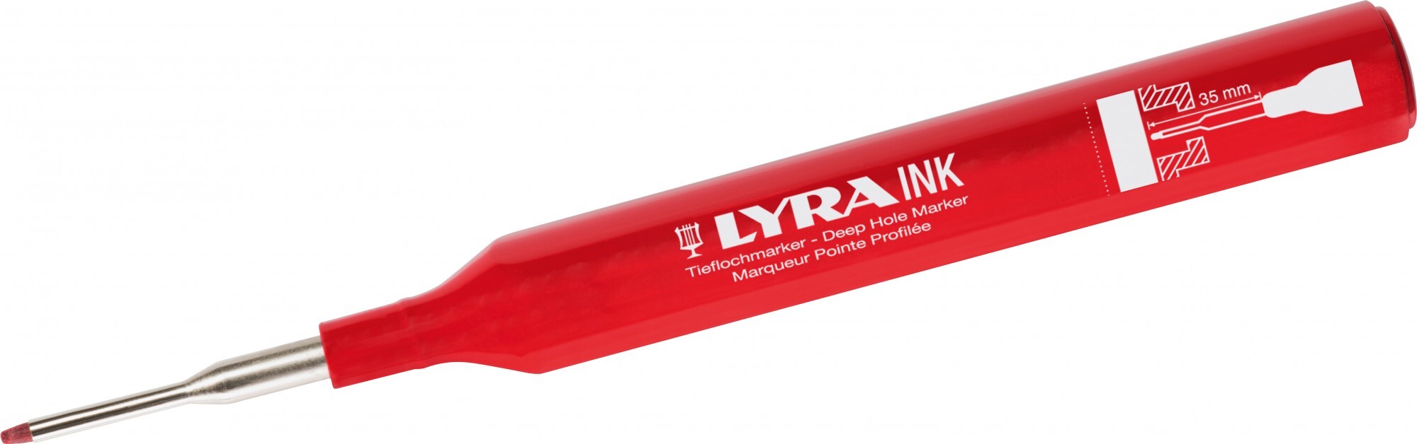 Thomson 4480017 Ink Merkstift voor diepe gaten - Rood