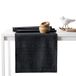 AmeliaHome Tafelloper 30 x 80 cm, lotuseffect, waterafstotend, slangenhuidpatroon, zwart Vesta
