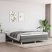 vidaXL Boxspring bed stof donkergrijs 180x200 cm